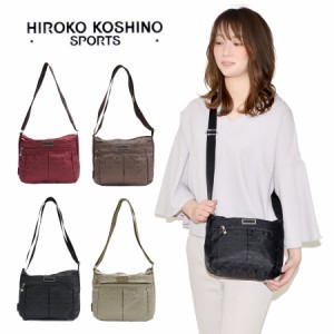 【レターパック発送/時間指定不可】HIROKO KOSHINO SPORTS ヒロココシノ ショルダーバッグ 斜め掛けバッグ 肩掛け カバン 横型 Mサイズ 