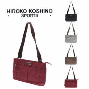 【レターパック発送/時間指定不可】HIROKO KOSHINO SPORTS ヒロココシノ 横型 ショルダーバッグ 斜め掛け 肩掛け カバン サコッシュ ショ