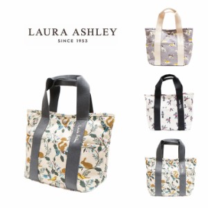 LAURA ASHLEY ローラアシュレイILPK-01 可愛い 総柄ミニトート Dogs Vintage Soldier Autumn Animals 柄 キャンバス生地 トートバッグ ハ