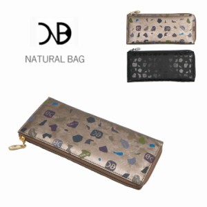 NATURAL BAG ナチュラルバッグ NBランダム 長財布 7122 L字ファスナー レディース マットブラック ブラック ブロンド 茶 黒 軽量 コンパ