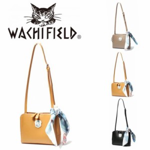 【ポイント10倍】WachiField わちふぃーるど フェイクレザー ショルダーバッグ 斜め掛け 肩掛け カバン  レディース スカーフ WTGC-02 お