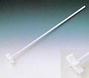 PTFE　6枚羽根攪拌棒　全長450mm