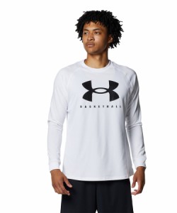 (アンダーアーマー）UNDER ARMOUR ＵＡ　ＢＩＧ　ＬＯＧＯ　ＬＳ　　Ｔ−ＳＨＩＲＴＳ バスケットボール Ｔシャツ 1375342-100