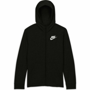 (ナイキ) nike 　ＹＴＨ　ＮＳＷ　Ｌ／Ｓ　ジャージ　フルジップ　フーデ トレーニングウエア 長袖ウォームシャツ DA0801-010 BLK