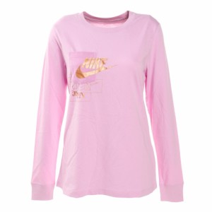 (ナイキ) nike 　ウィメンズ　アイコン　クラッシュ　Ｌ／Ｓ　Ｔシャツ トレーニングウエア 長袖Ｔシャツ DC0634-676PNK