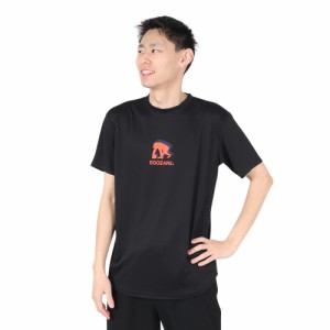 ＥＧＯＺＡＲＵ ワイドジオメトリック　バックプ　リント　Ｔシャツ バスケットボール Ｔシャツ EZST-S2306*BLK