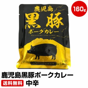 鹿児島黒豚ポークカレー 160g×3袋 中辛　≪ギフト 贈り物に≫ 50代 60代 70代 お試し 保存食 お買得 まとめ買い 干物セット 干物 お取り