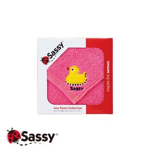 Sassy サッシー タオル ミニタオル×1 ピンク 〈SA-7451〉 ギフトボックス入り 出産お祝い 誕生日プレゼント お返し 入園祝い