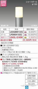 東芝ライテック LEDG88913(S) ＬＥＤガーデンライト・門柱灯ランプ別