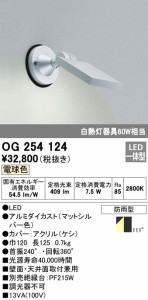 (送料無料) オーデリック OG254124 エクステリアライト LED一体型 電球色 ODELIC