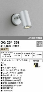 (送料無料) オーデリック OG254358 エクステリアライト LED一体型 電球色 ODELIC