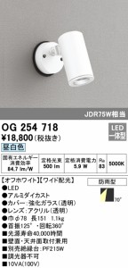 (送料無料) オーデリック OG254718 エクステリアライト LED一体型 昼白色 ODELIC