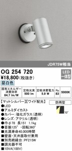(送料無料) オーデリック OG254720 エクステリアライト LED一体型 昼白色 ODELIC