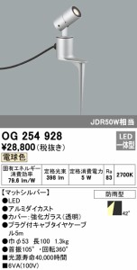 (送料無料) オーデリック OG254928 エクステリアライト LED一体型 電球色 ODELIC