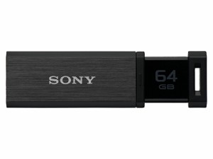 SONY USM64GQX B USB3.0対応 ノックスライド式高速(226MB/s)USBメモリー 64GB ブラック キャップレス