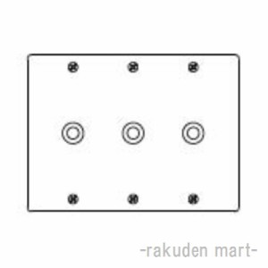 パナソニック WN7583 新金属電話線プレート 取付枠付 3連