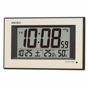 セイコー SQ438G 電波時計 カレンダー 温度 湿度 ライト SEIKO