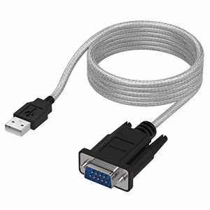 SABRENT RS-232 USB延長ケーブル 1.82m/ ProlificチップセットUSBシリアル変換ケーブル/ 六角ナット/ PS5・PS4