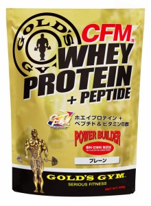 ゴールドジム(GOLD'S GYM) CFMホエイプロテイン プレーン 900g