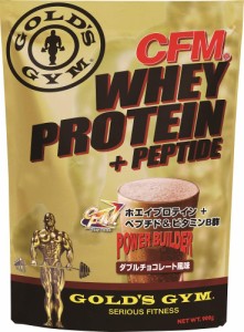 ゴールドジム(GOLD'S GYM) CFMホエイプロテイン ダブルチョコレート風味 900g