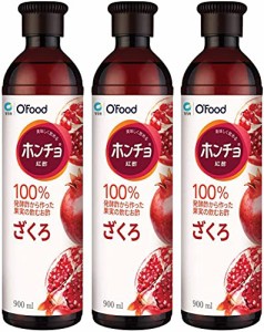 ホンチョ 紅酢ざくろ900ml×3本セット ザクロ 飲める酢 果実酢