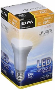 ELPA LED電球 レフ球形 口金直径26mm 電球色 LDR6L-H-G601