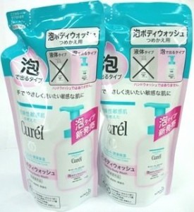 ＜お得な２個パック＞キュレル 泡ボディウォッシュ つめかえ用 380ml入り×２個