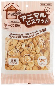 オーシーファーム 犬用おやつ アニマルビスケット チーズ風味 180g×4個 (まとめ買い)