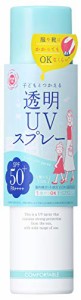 紫外線予報 透明UVスプレー SPF50+ PA++++ 顔 髪 体 日焼けどめ スプレー 150g