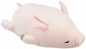 りぶはあとボルスタークッションマシュマロアニマルブタのピンキー(全長約30cm)ふわふわもちもち38983-21