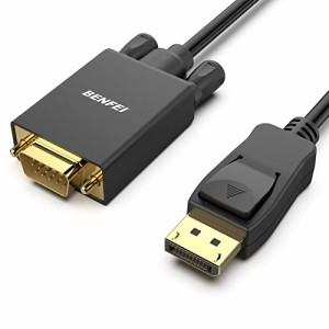 DisplayPort-VGAアダプター、Benfei DPDisplayPort-VGA 3Mケーブルオス-オスゴールドメッキコードLenovo、D