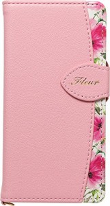 iPhoneSE/5s/5専用 手帳型ケース FLEUR Pink iPSE-FLE05