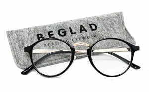ビグラッド(BEGLAD) 老眼鏡 ブラック 度数:+1.00 【トレンドデザイン おしゃれなケース付】 BE1018BK…