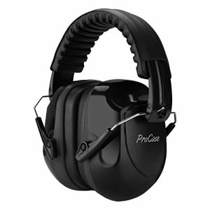 ProCase 大人用　防音イヤーマフ、遮音　調整可能なヘッドバンド付き 耳カバー　耳あて　聴覚保護ヘッドフォン、ノイズ減少率：NRR 28dB