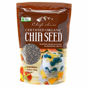 シェフズチョイス オーガニックチアシード 有機チアシード BRC，HACCP認証 Organic Chia Seed (500g1袋)