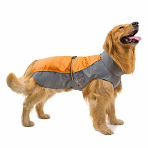 RANPHY 犬用 レインコート いぬ 中型犬 大型犬 反射 雨具 梅雨対策 犬用合羽 ジャンプスーツ ペット用 ドッグウエア 防水 汚れ防止 軽量