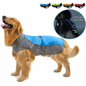 RANPHY 犬用 レインコート いぬ 中型犬 大型犬 反射 雨具 梅雨対策 犬用合羽 ジャンプスーツ ペット用 ドッグウエア 防水 汚れ防止 軽量