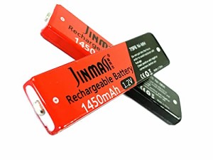 Jinmasi (2個入) CDプレーヤー MDプレーヤー 用 充電池 (ニッケル水素電池 ガム電池)【NH-14WM NH-10WM HHF-AZ2