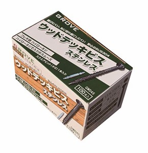 GROVE ウッドデッキビス ステンレス SUS304 (ビス長さ， φ5.5×45mm) 100本入