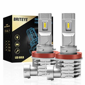 Briteye(まぶしい) H11 LEDヘッドライト 車検対応 CREEチップ搭載 6500K ホワイト H8/H9/H11/H16 LEDバルブ
