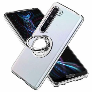 AQUOS R5G ケース クリア リング付き TPU AQUOS R5G SH-51A SHG01 カバー 専用 黄変防止 耐衝撃 薄型 ケース 車