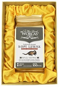 WORCAS 【粉状/100g】 バリ島産 コピルアク コーヒー 豆 ロブスタ ギフト プレゼント 希少 焙煎コーヒー豆 コピルアック インドネシア