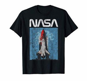 NASA Logo Shuttle Rocket Ship Poster Style Tシャツ