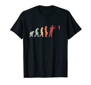 ビンテージダーツ進化面白いダーツダーツプレーヤーのギフト Tシャツ