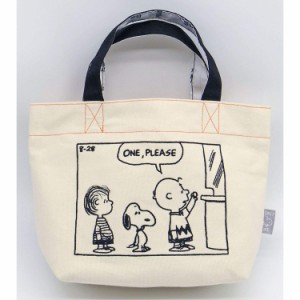 PEANUTS SNOOPY ピーナッツ スヌーピー 刺繍コミック チケット ミニトート 159007-21