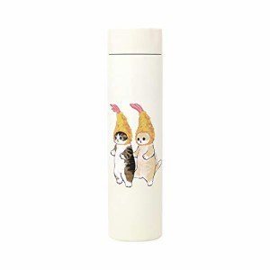 東亜金属 mofusand ポケミニ 魔法瓶 ボトル 180ml 【 ダブルえび天 にゃん 】 53-2005 ホワイト