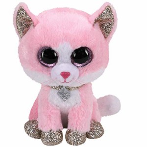 Ty Fiona Pink Cat Beanie Boo - Reg