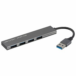 オーム電機 USBハブ 4ポート USB3.2Gen1対応 USBTypeAコネクタ PC-SH4P307-H 01-3975 OHM Black