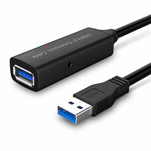 ROSONWAY USB 延長 5M USB3.0 延長ケーブル 信号強化チップ内蔵 5Gbps高速データ転送 タイプAオス-タイプAメス USBケー