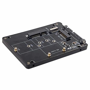 NFHK コンボ M.2 NGFF B-Key & mSATA SSD - SATA 3.0 アダプター コンバーター ケース エンクロージャ スイッ